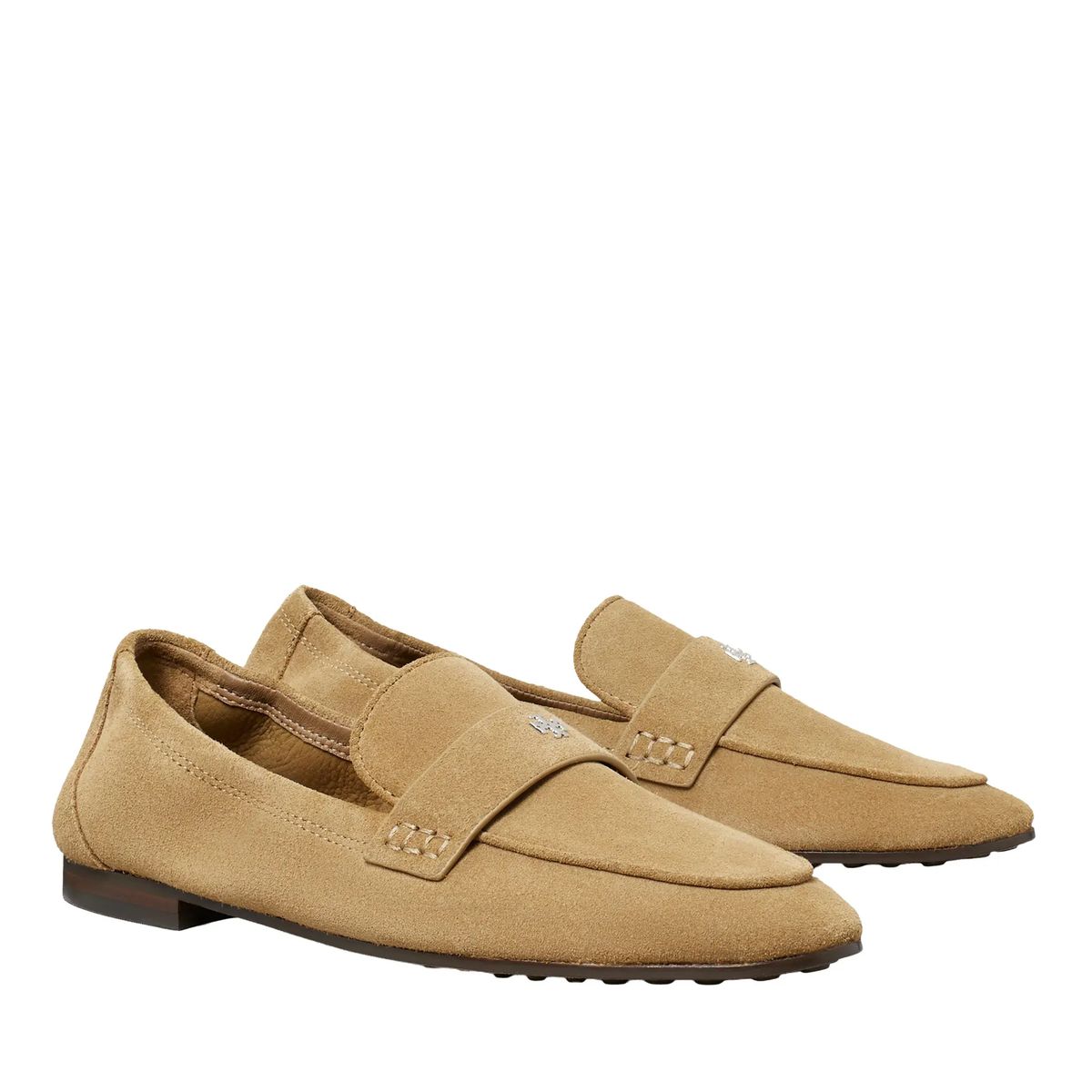 Wildleder Loafer mit Medaillon