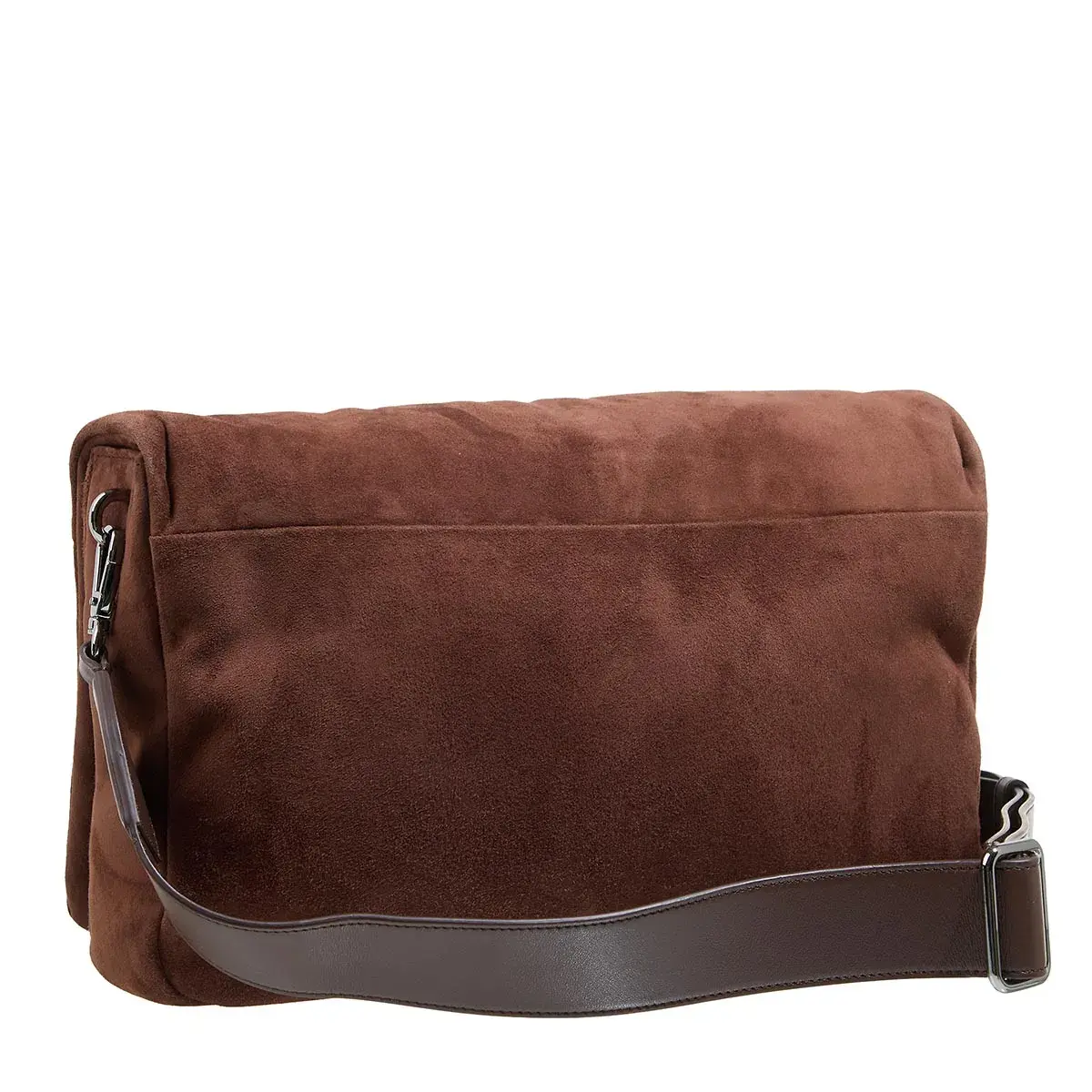 Elegante Plissee-Wildleder Schultertasche