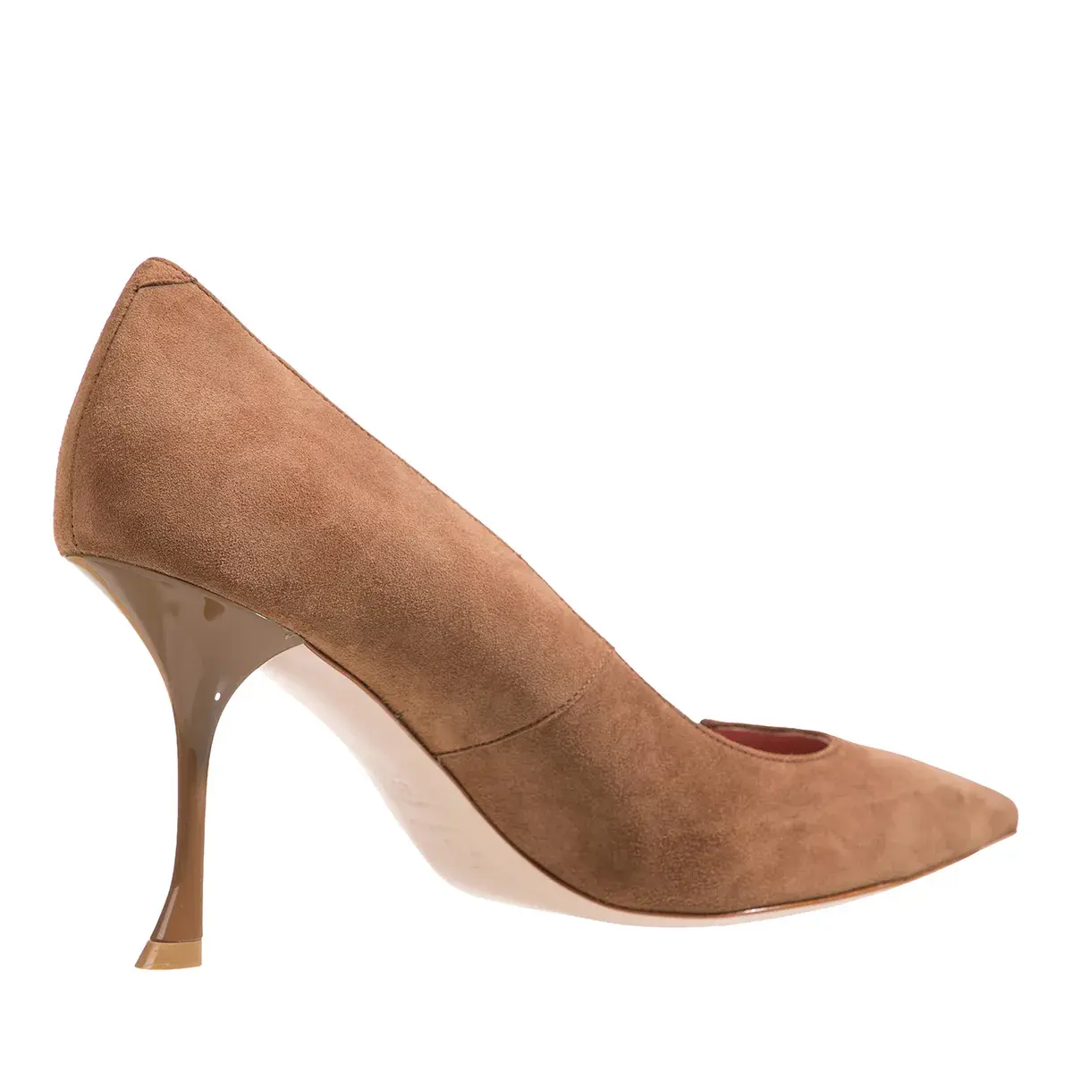 Wildleder-Pumps mit spitzer Spitze