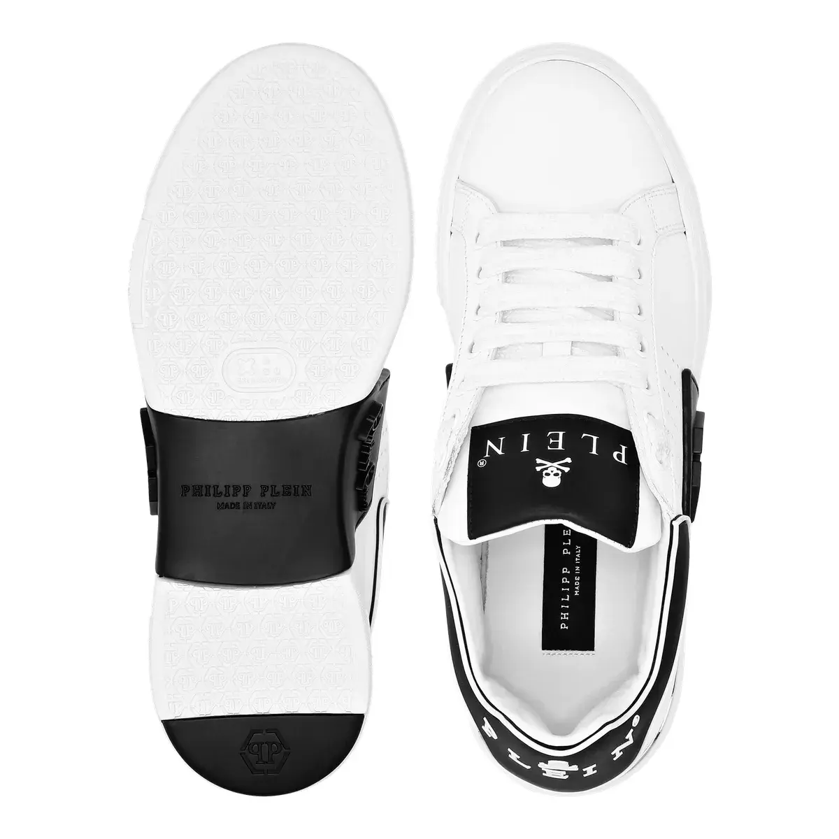 Weisser Leder Low-Top Mode Sneaker