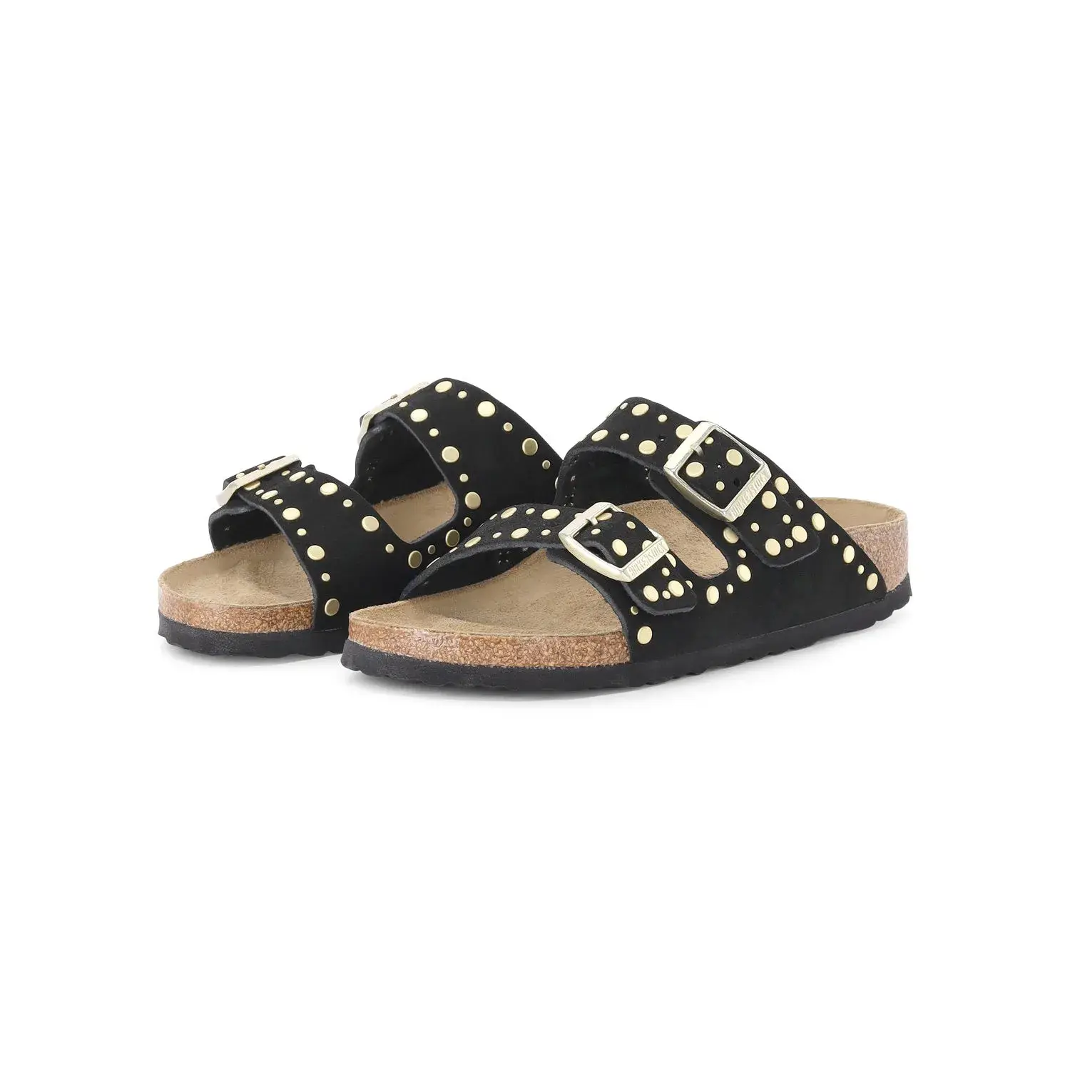 Arizona Sandalen mit doppelten Riemen und Nieten