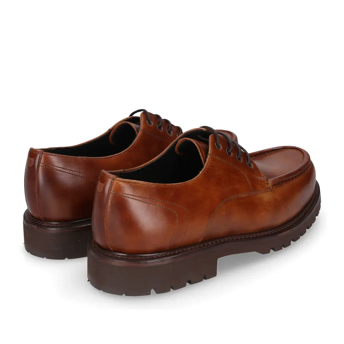 Klassische braune Derby Schuhe aus Leder