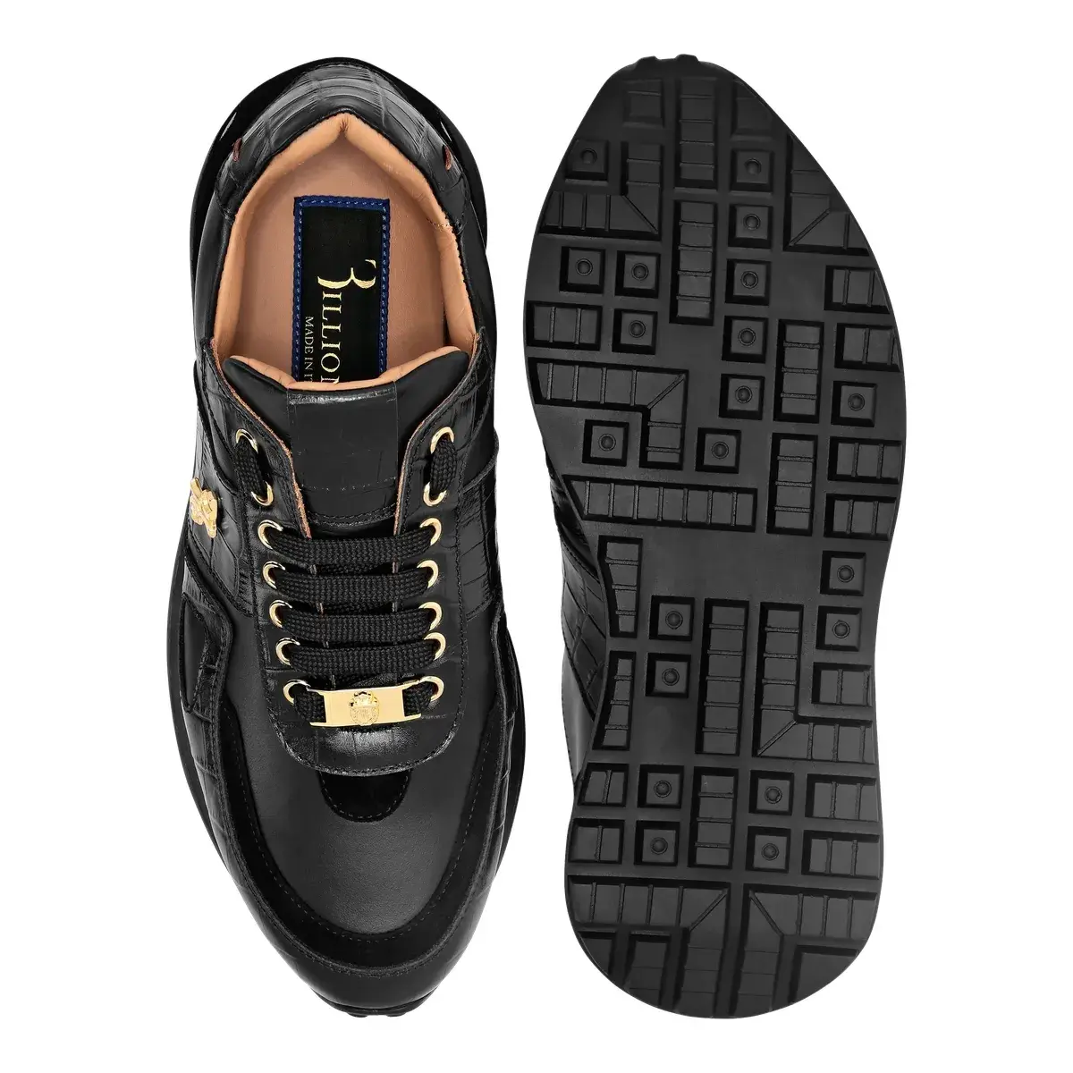 Leder-Sneaker mit niedrigem Schaft