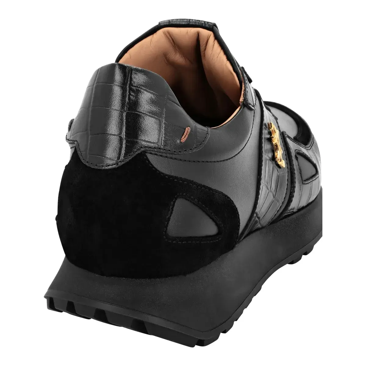 Leder-Sneaker mit niedrigem Schaft
