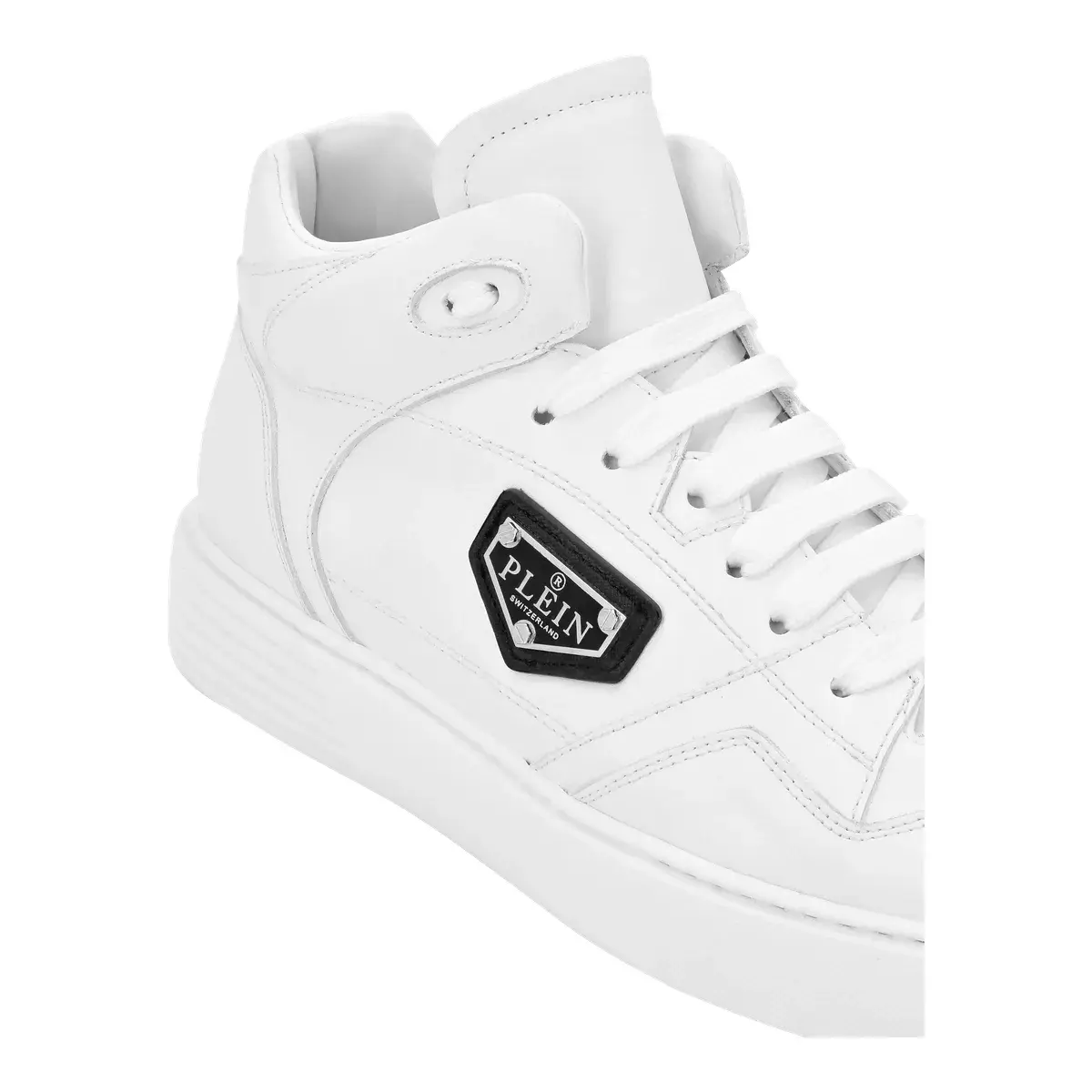 Moderne Leder Mid-Top Sneaker