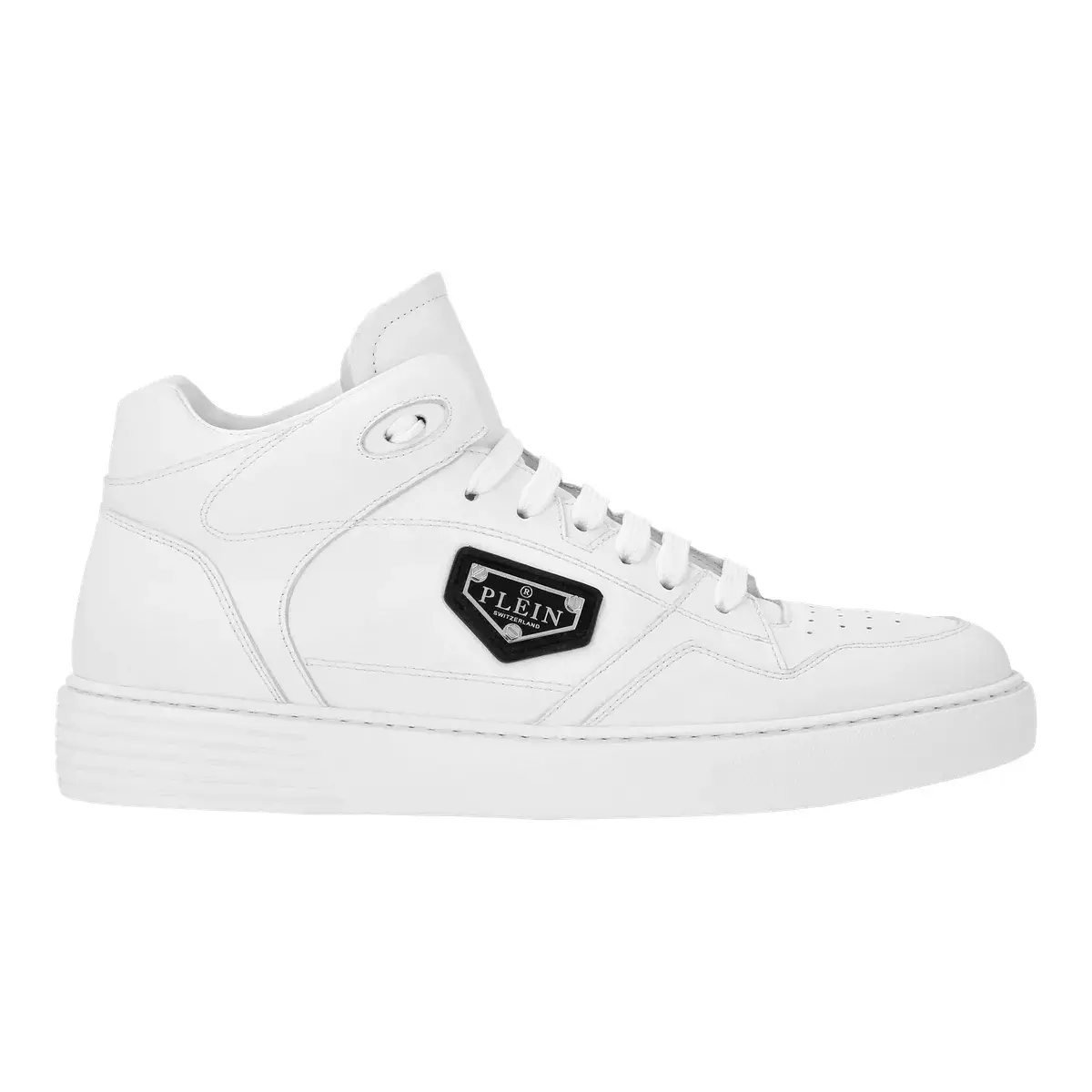 Moderne Leder Mid-Top Sneaker