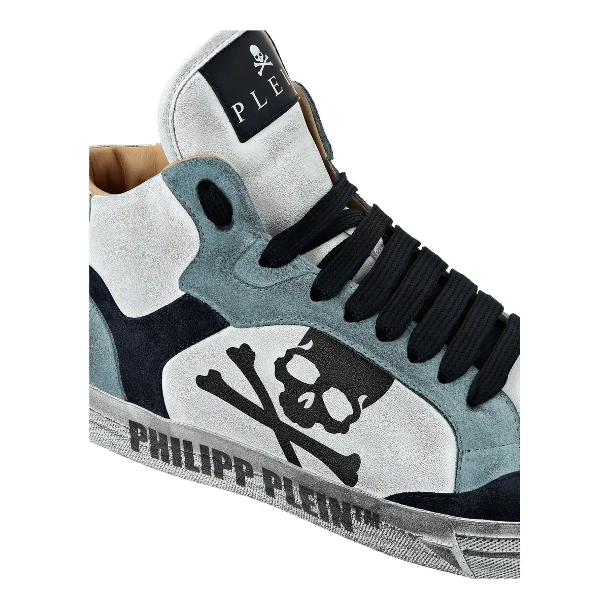 Philipp Plein High-Top Totenkopf-Sneakers