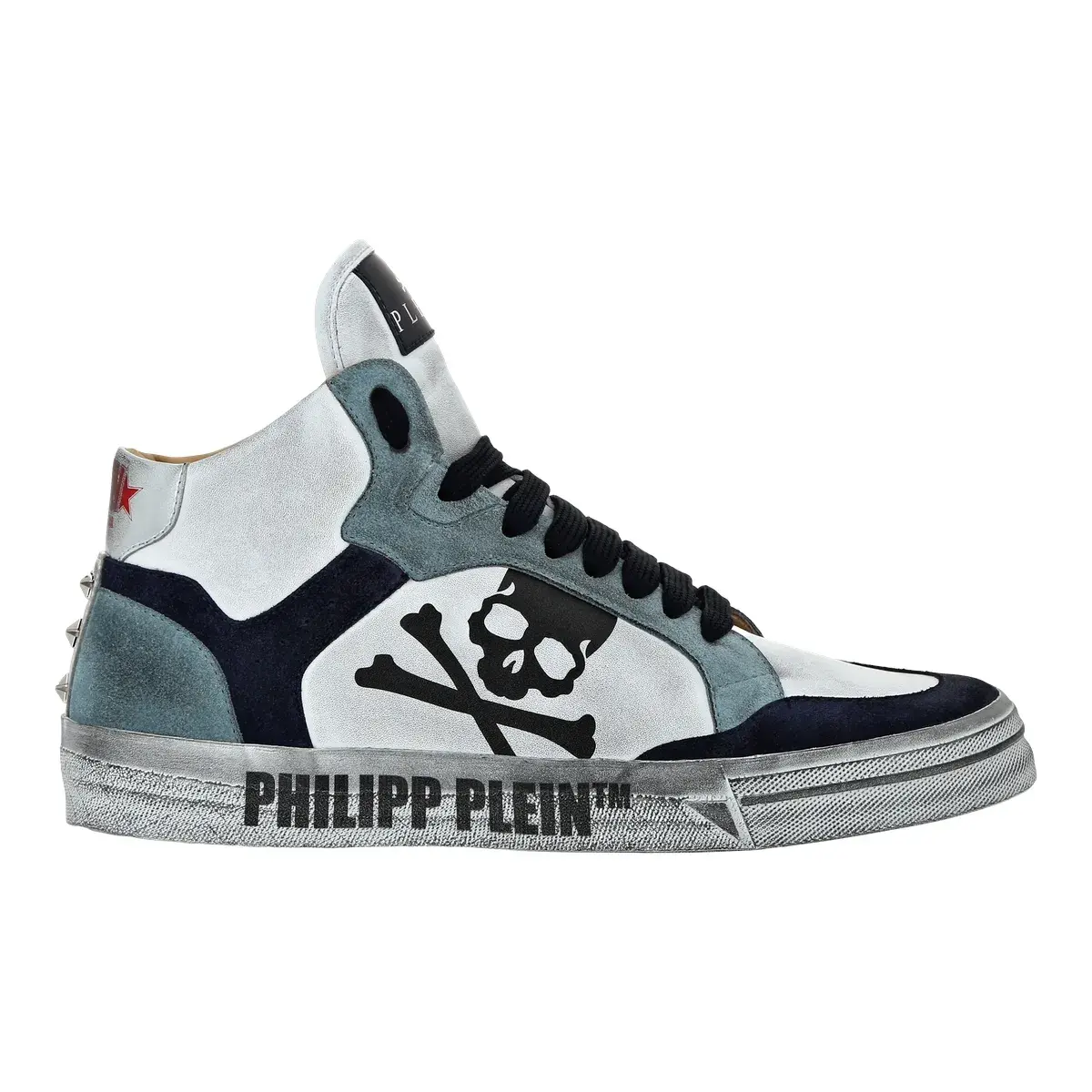 Philipp Plein High-Top Totenkopf-Sneakers
