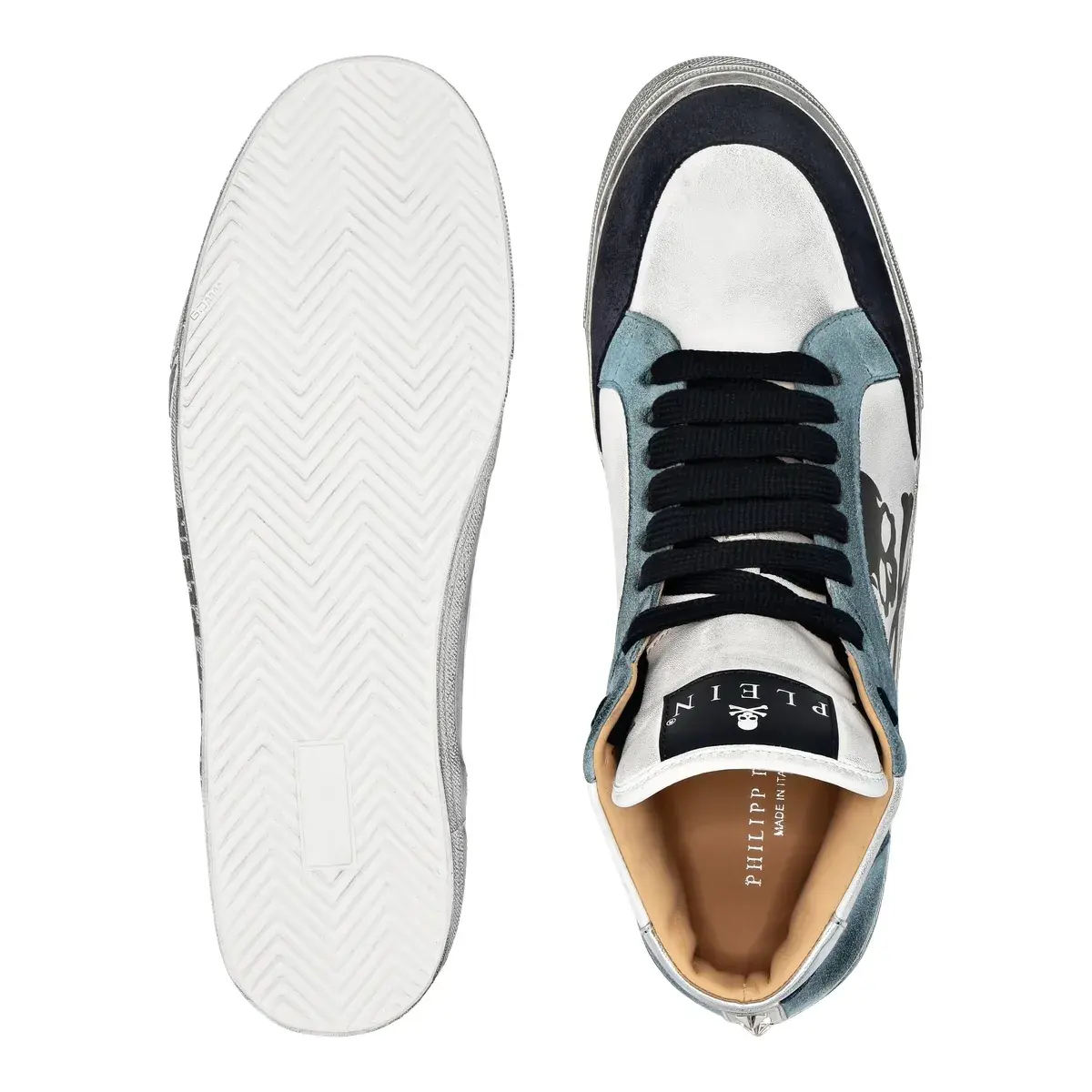 Philipp Plein High-Top Totenkopf-Sneakers