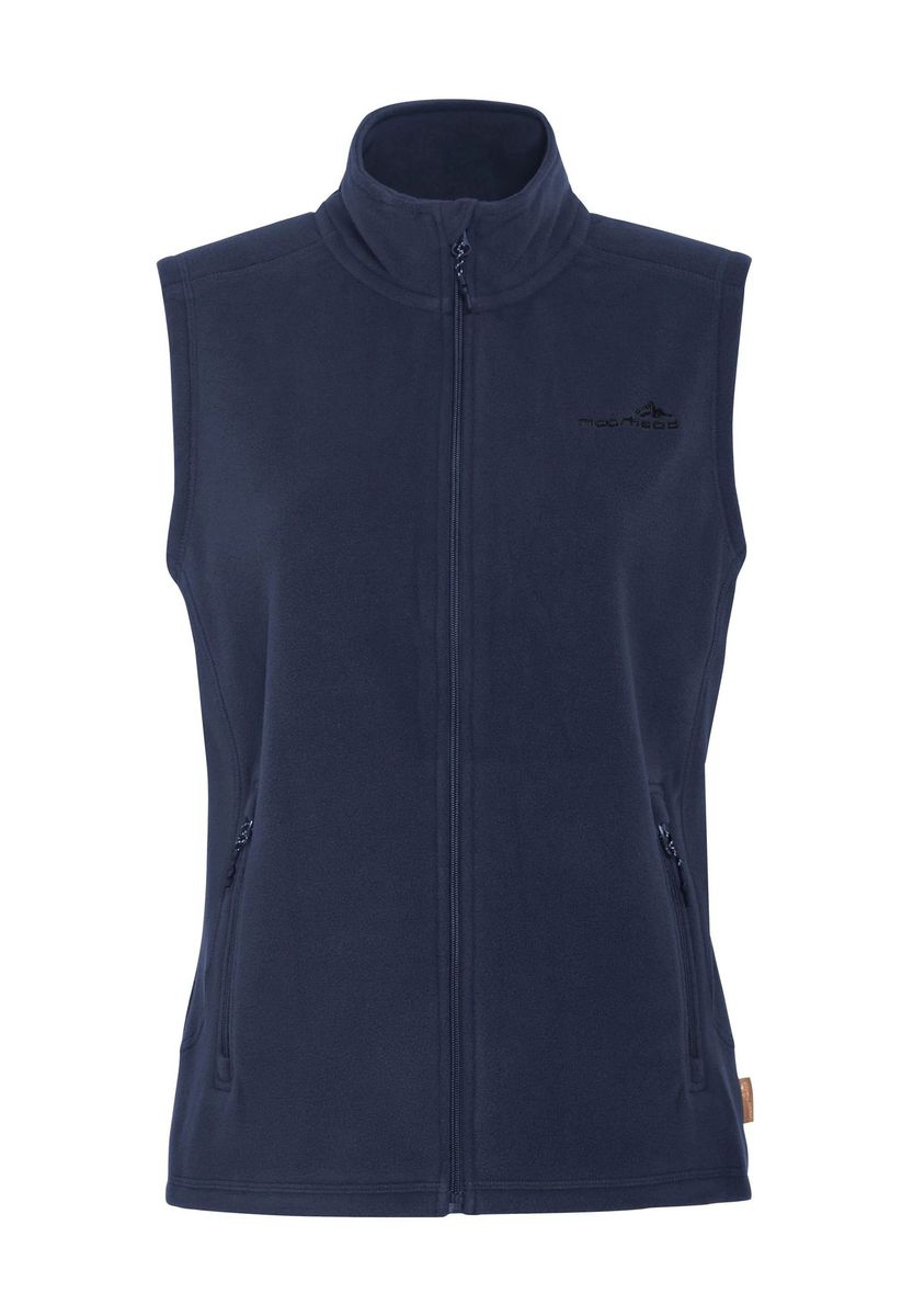 Sportliche Fleeceweste mit Stehkragen