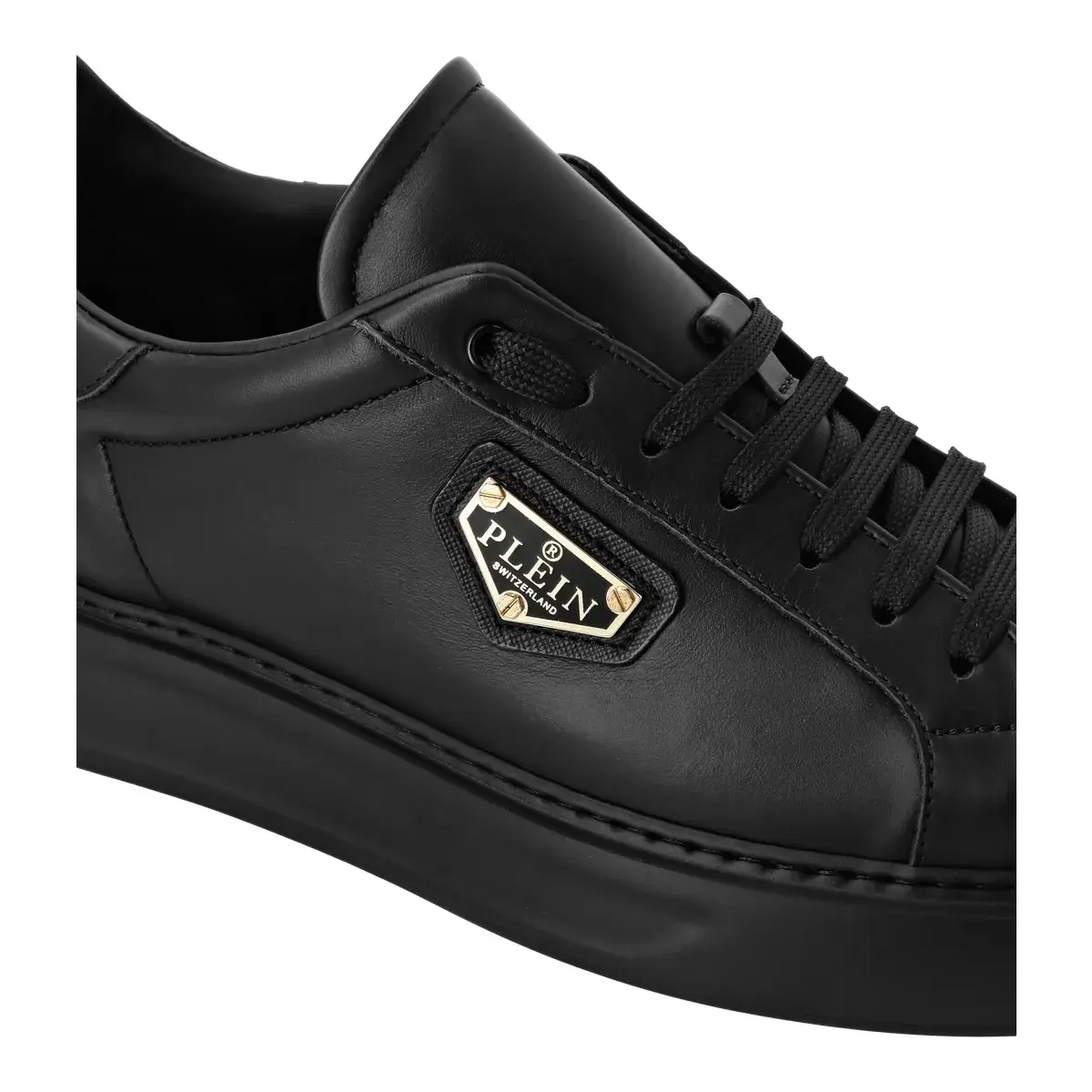Eleganter Leder-Low-Top-Fashion-Sneaker