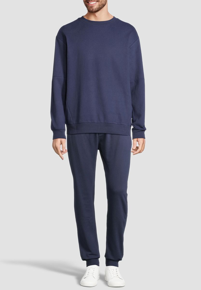 Lässiges Sweatshirt mit überschnittenen Schultern
