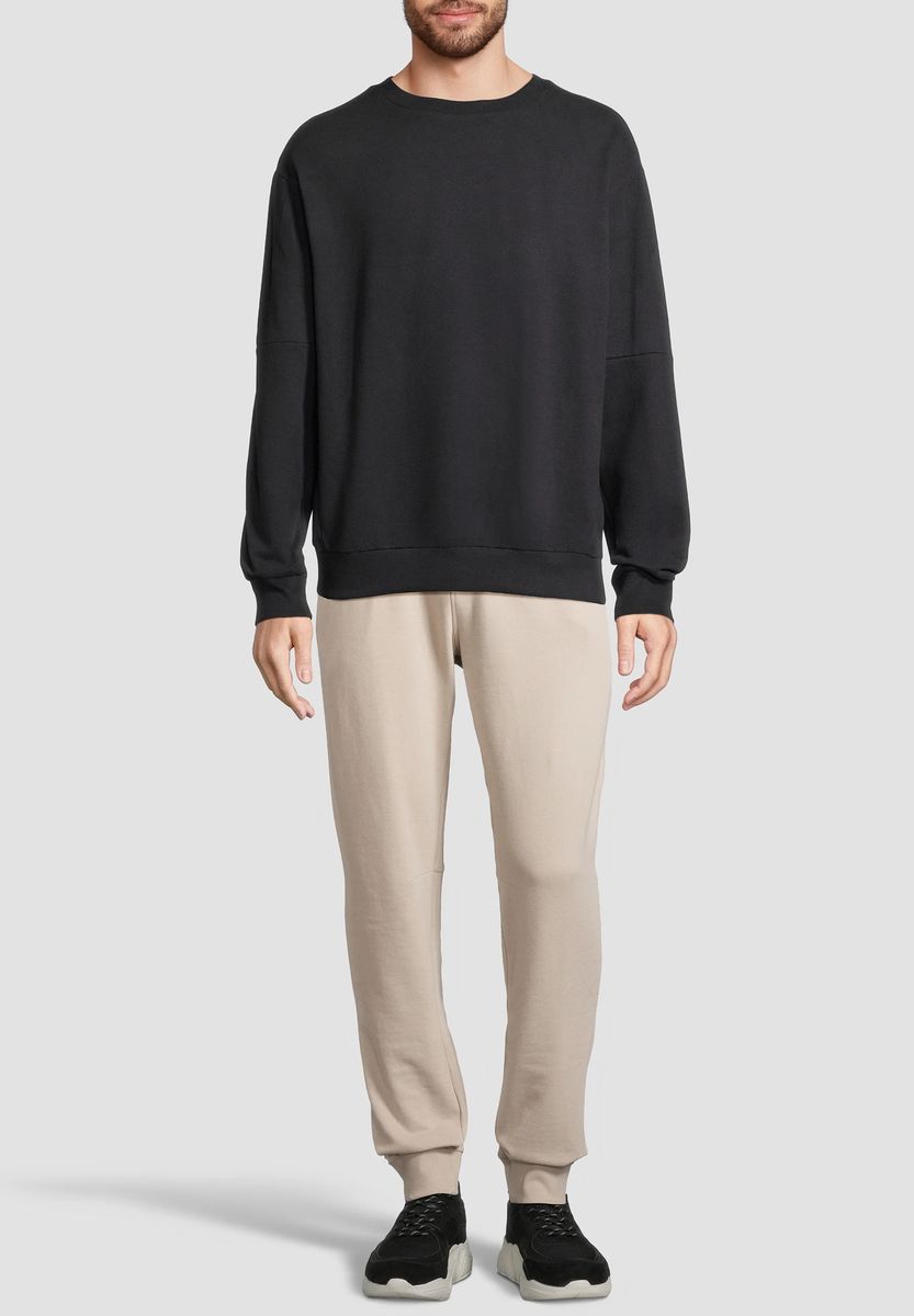 Lässiges Sweatshirt mit überschnittenen Schultern