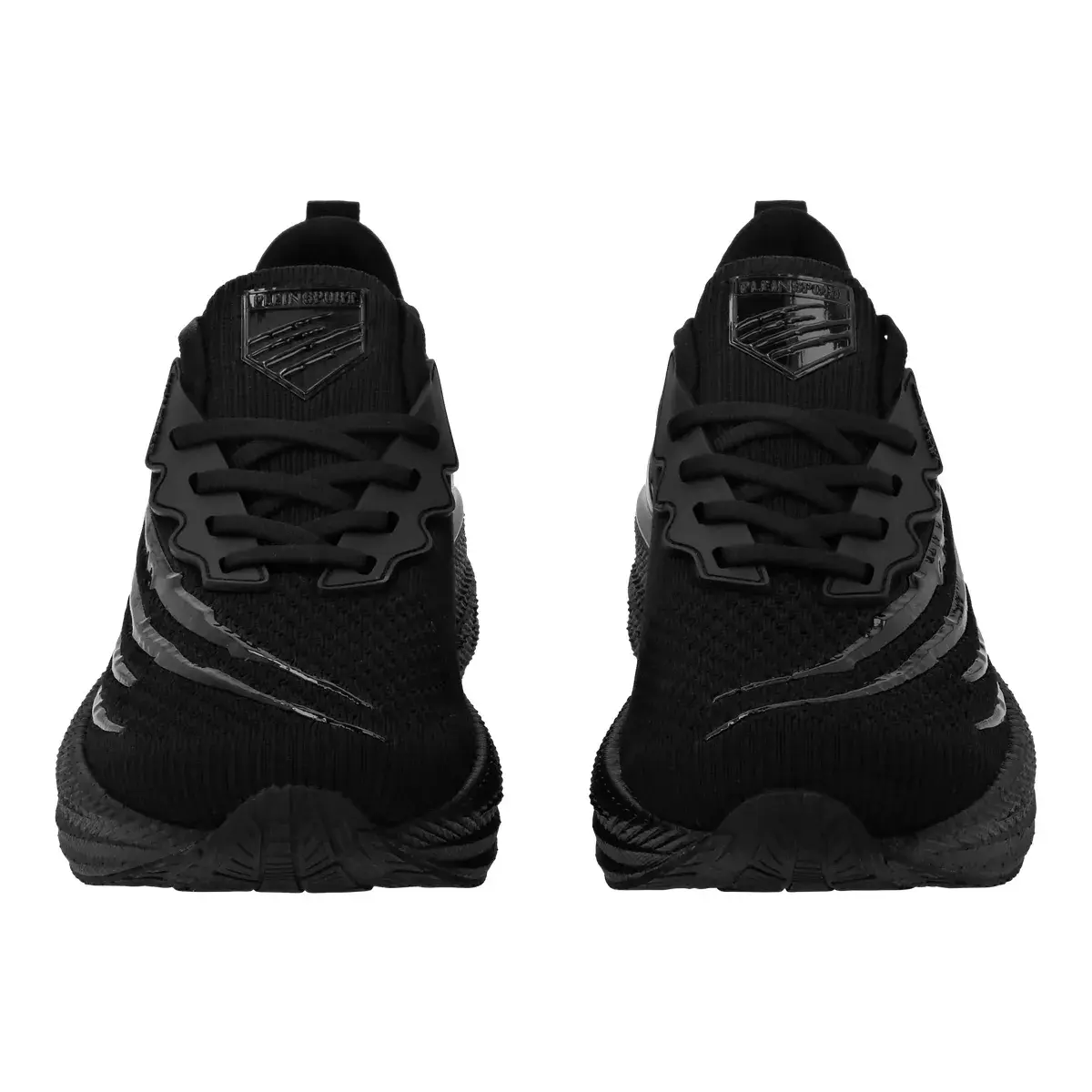 Schwarzer Low-Top Laufschuh