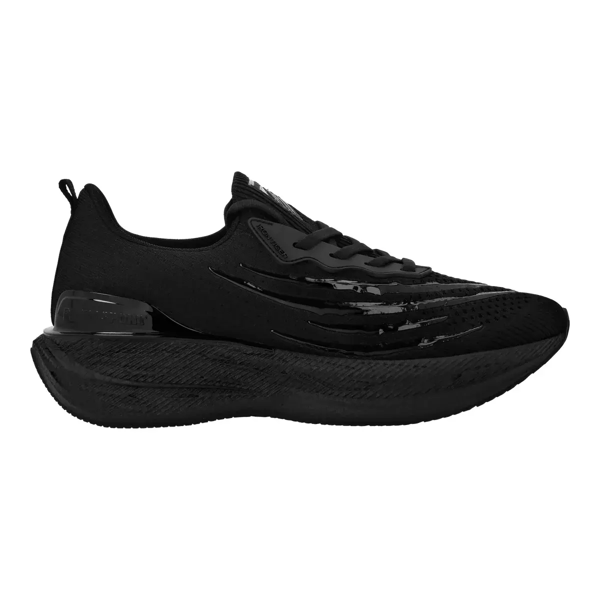 Schwarzer Low-Top Laufschuh