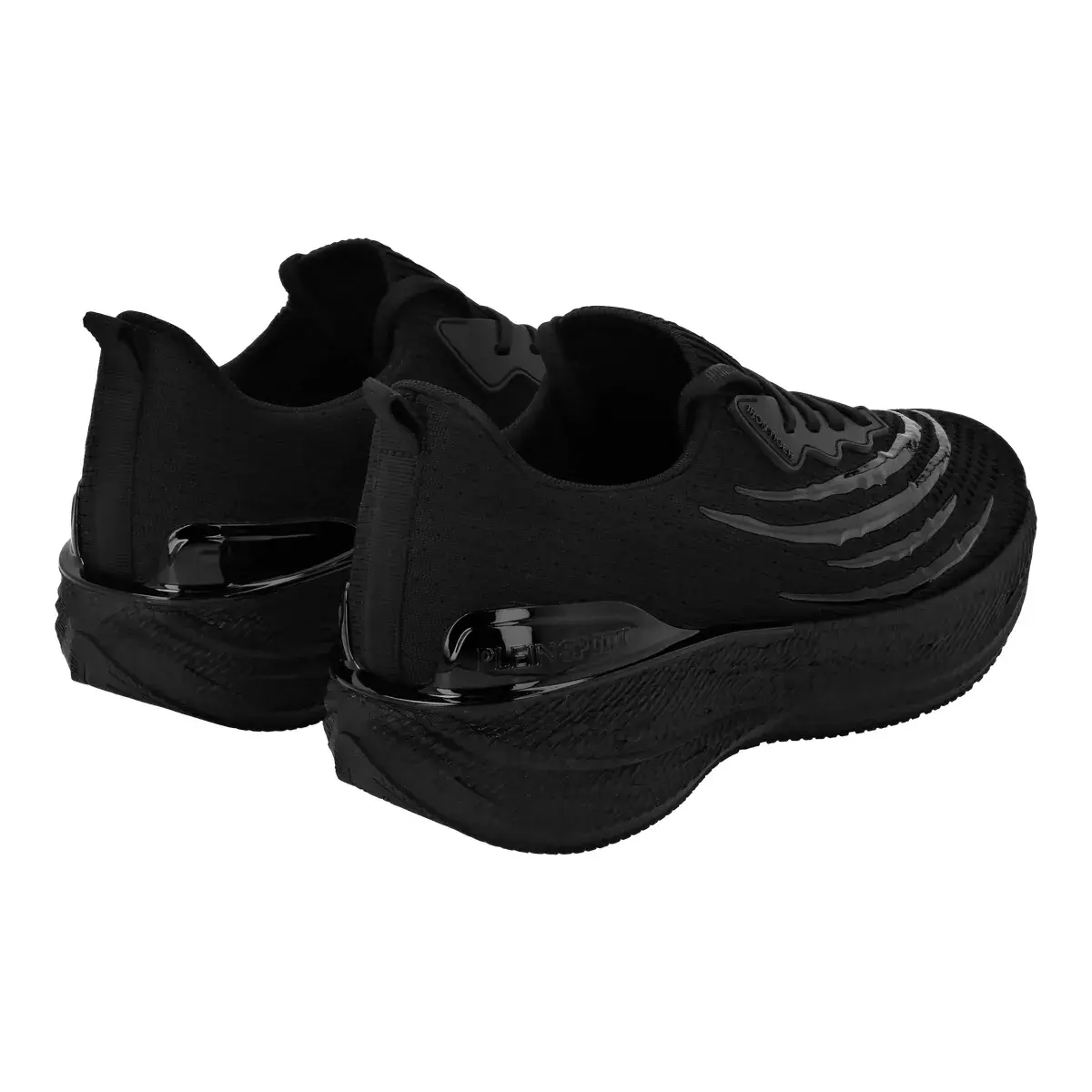 Schwarzer Low-Top Laufschuh