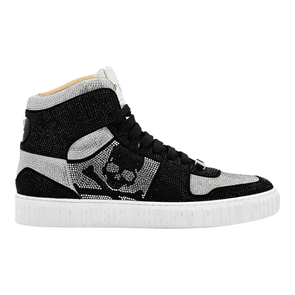 Kristallverzierter High-Top-Fashion-Sneaker