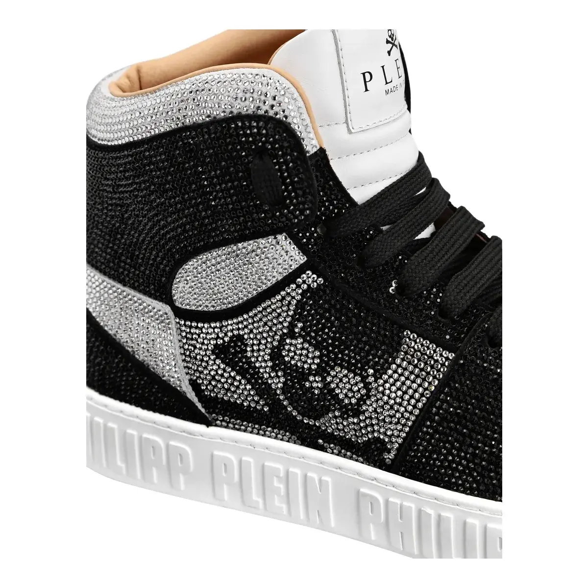 Kristallverzierter High-Top-Fashion-Sneaker