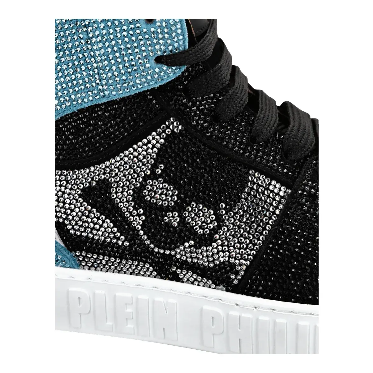Strassverzierte High-Top-Sneakers