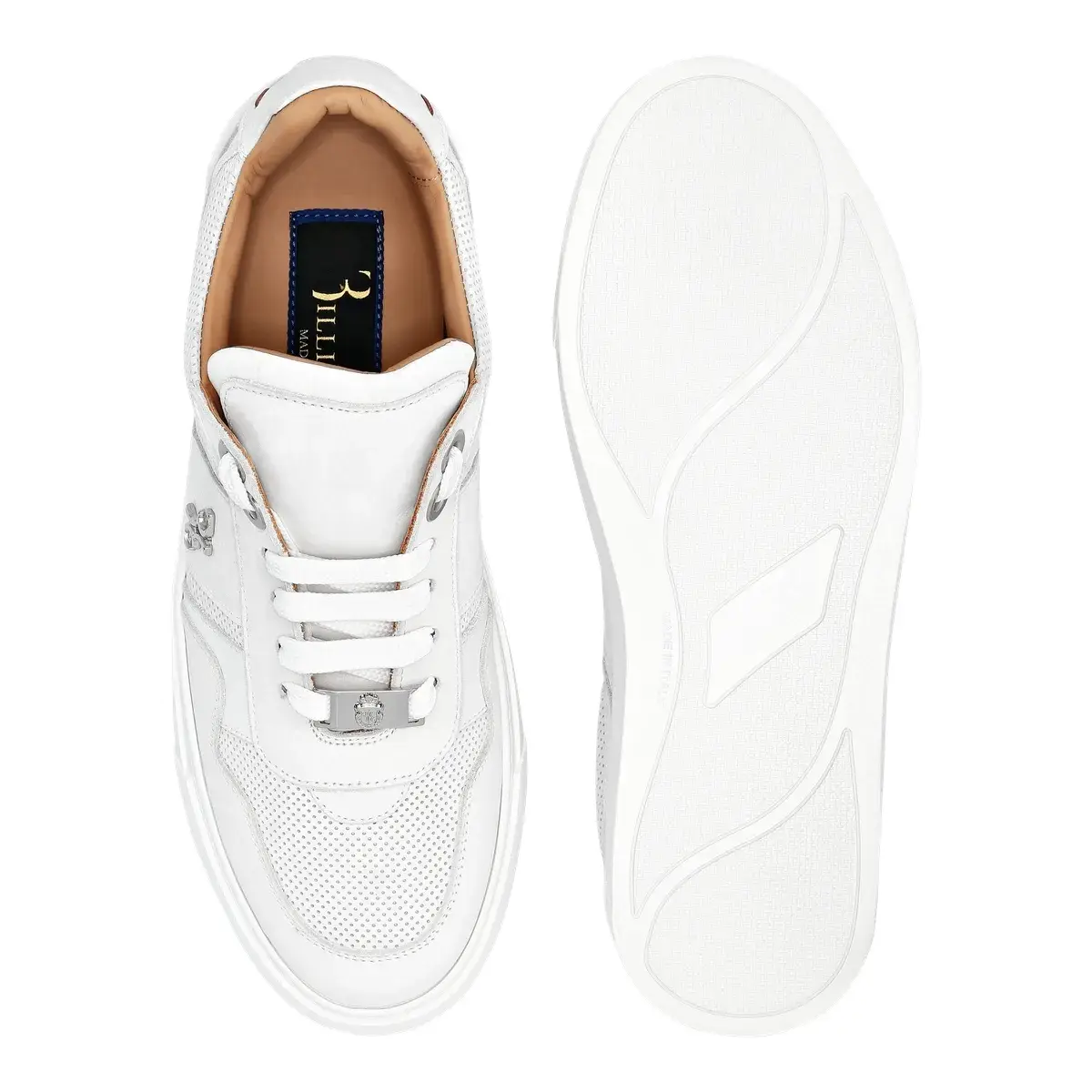 Low-Top-Sneakers aus Leder mit Kroko-Print