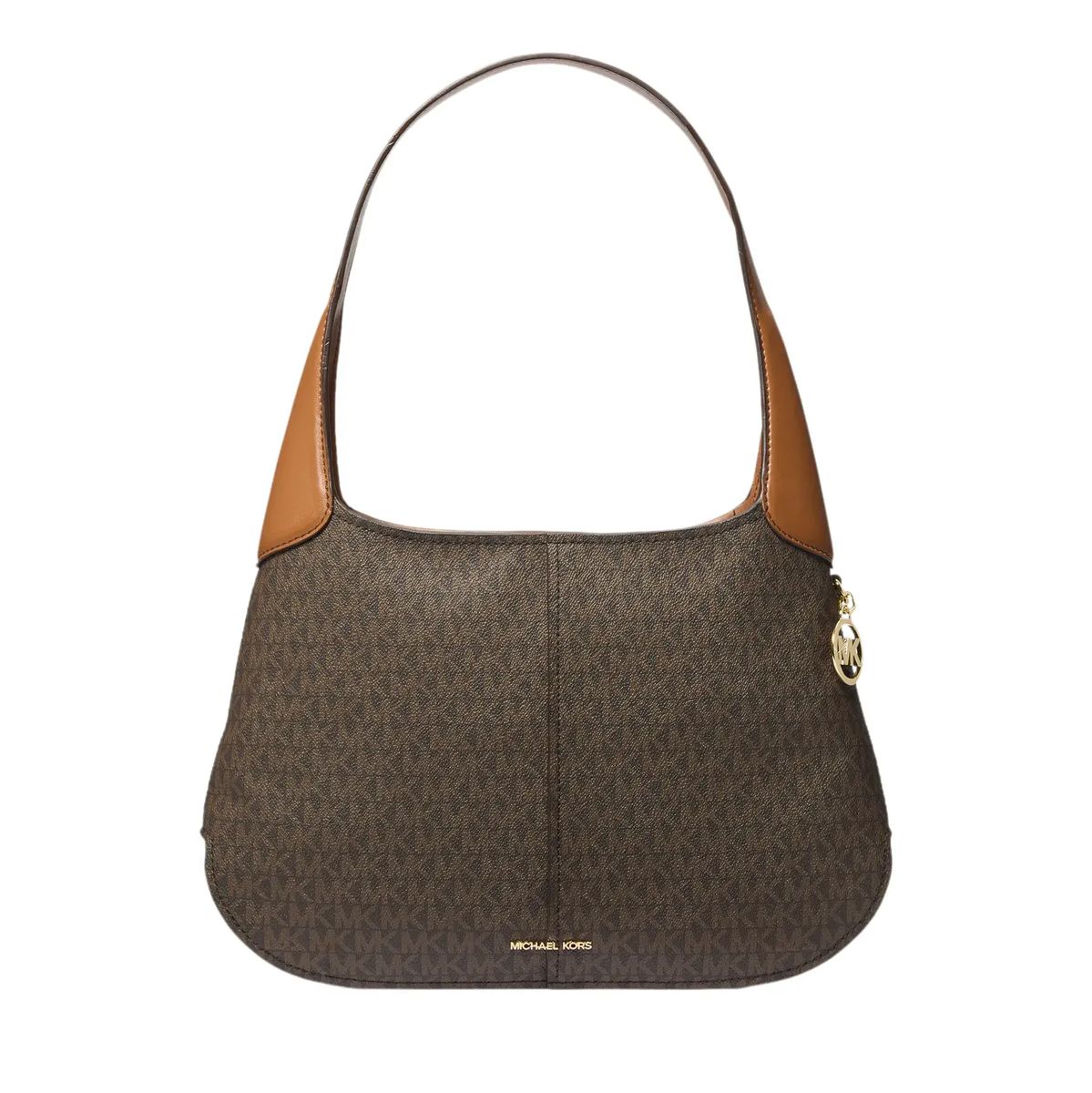 Hobo-Tasche mit Muster und Lederdetails