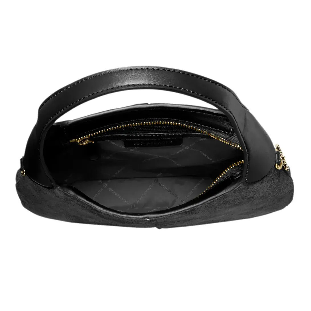 Elegante Wildleder Hobo-Tasche mit Riemen