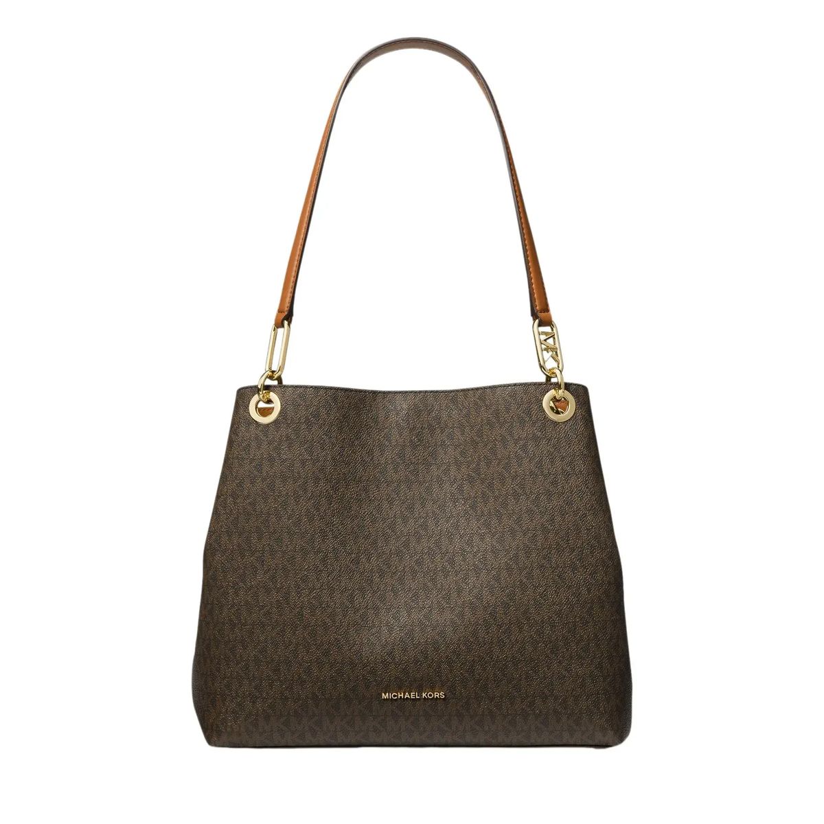 Schultertasche mit Signaturmuster