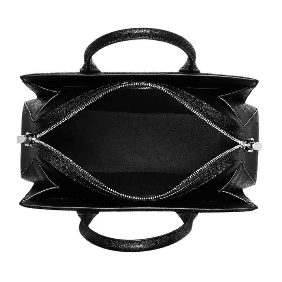 Gesteppte Leder Satchel mit Umhängegurt