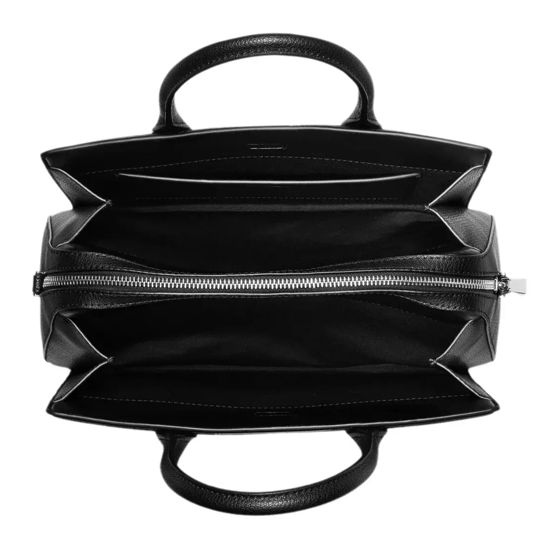 Gesteppte Leder Satchel mit Umhängegurt