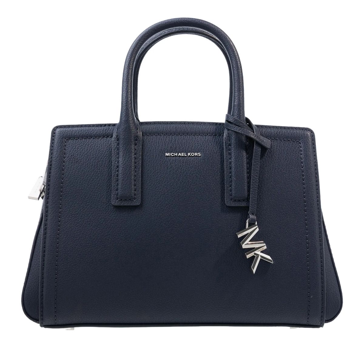 Strukturierte Leder Handtasche mit Griff