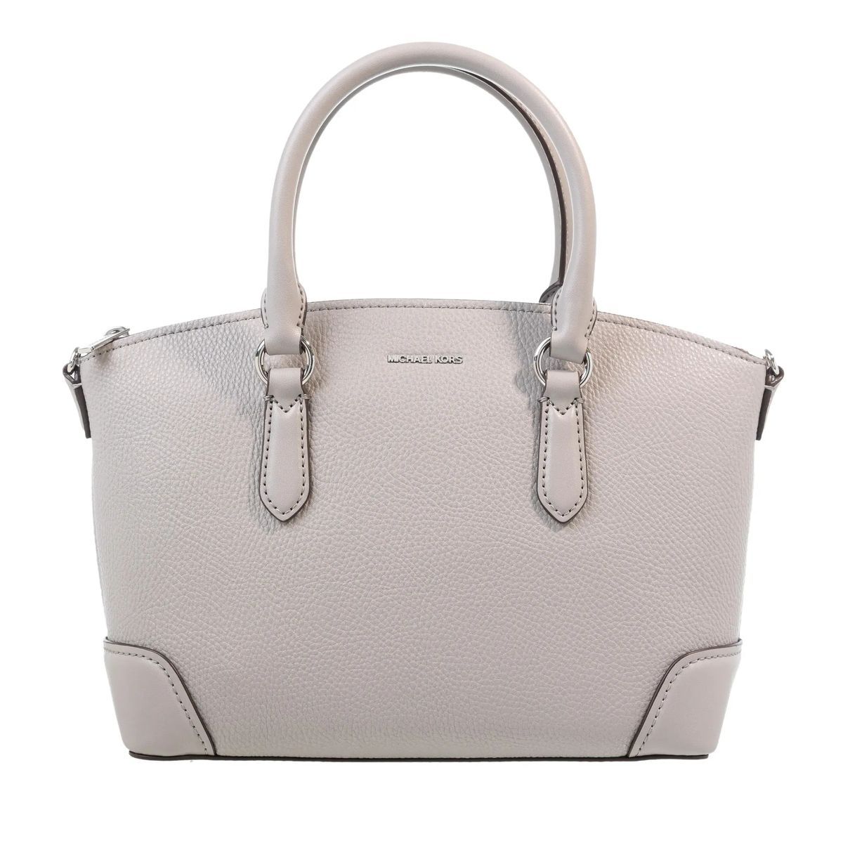 Strukturierte Leder Dome Henkeltasche