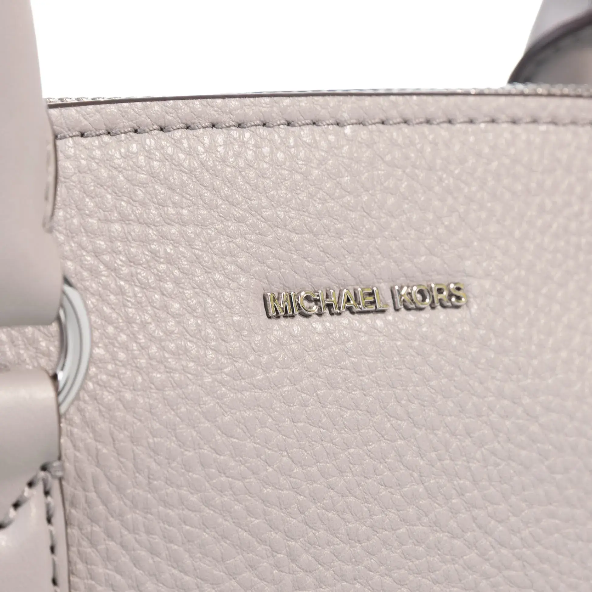 Strukturierte Leder Dome Henkeltasche