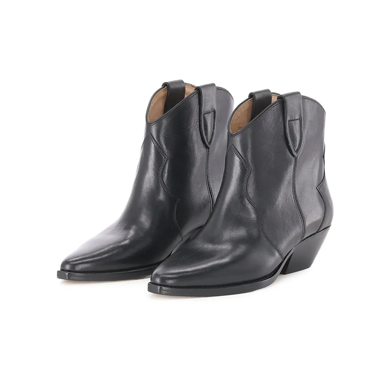 Western-Stiefeletten mit spitzer Zehenpartie