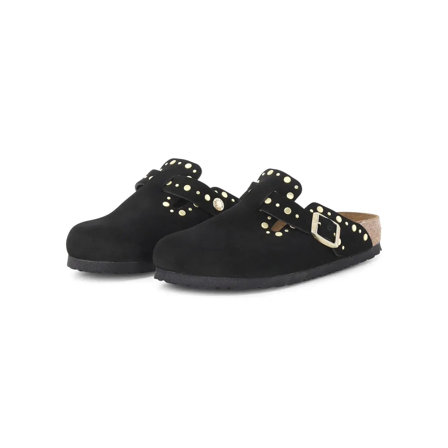 Damen Boston Clog Sandalen mit Nieten