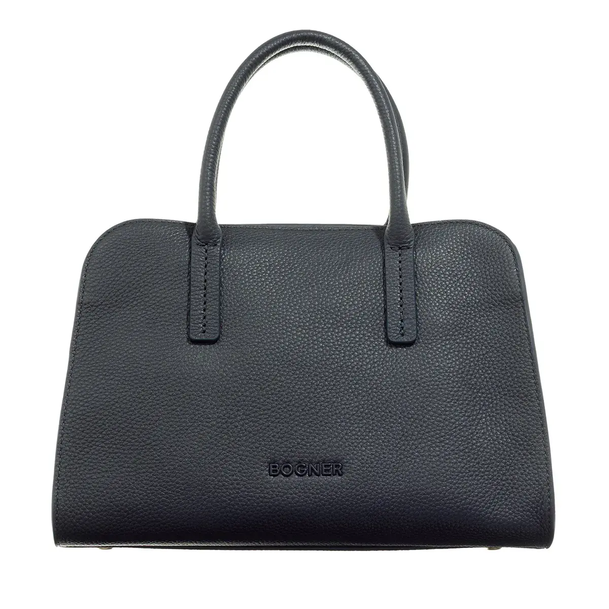 Strukturierte Leder Handtasche mit Griff