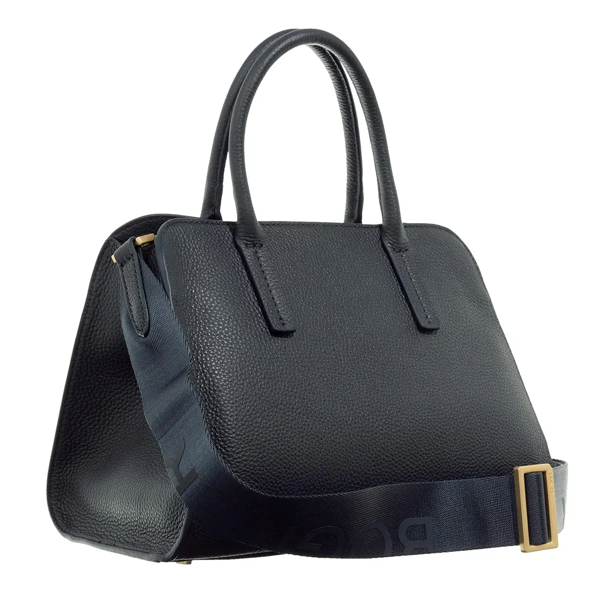 Strukturierte Leder Handtasche mit Griff
