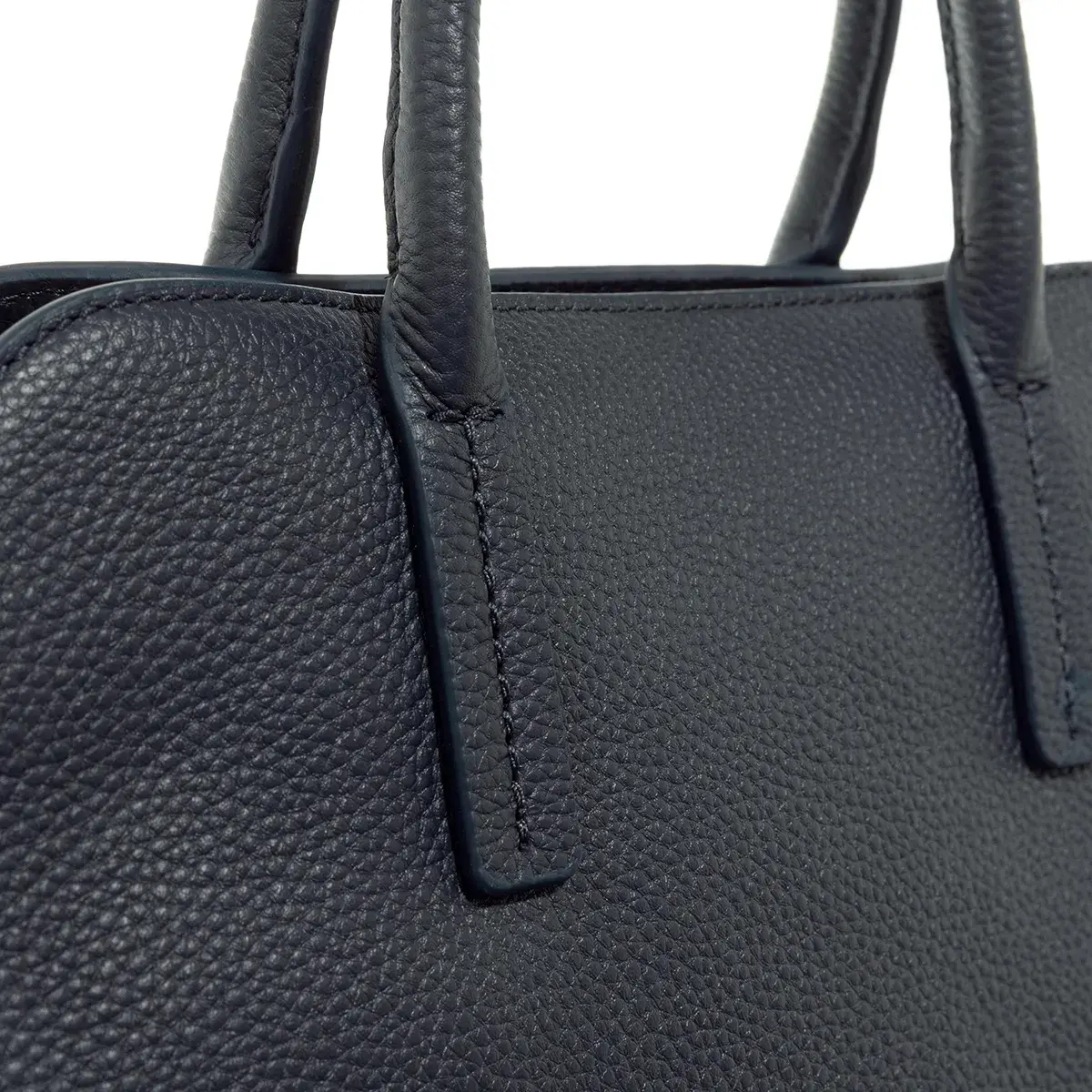 Strukturierte Leder Handtasche mit Griff