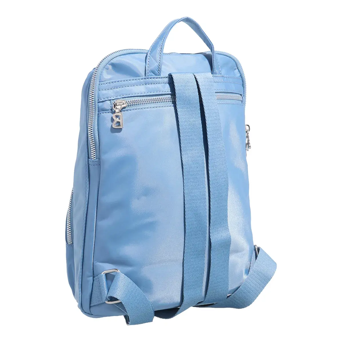 Hellblauer Nylon Alltagsrucksack
