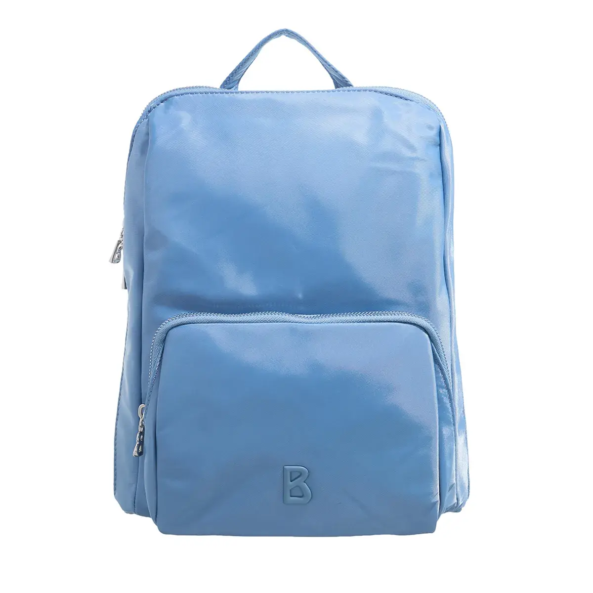 Hellblauer Nylon Alltagsrucksack