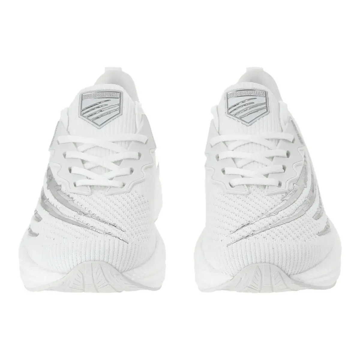Weiße sportliche Low-Top-Sneakers