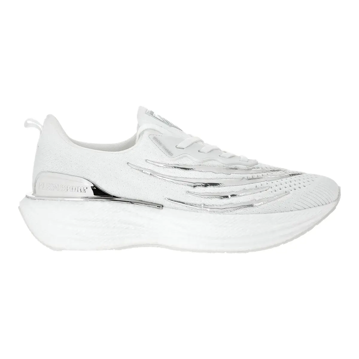 Weiße sportliche Low-Top-Sneakers