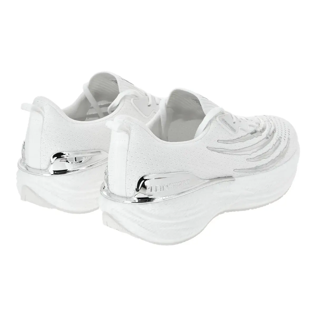 Weiße sportliche Low-Top-Sneakers