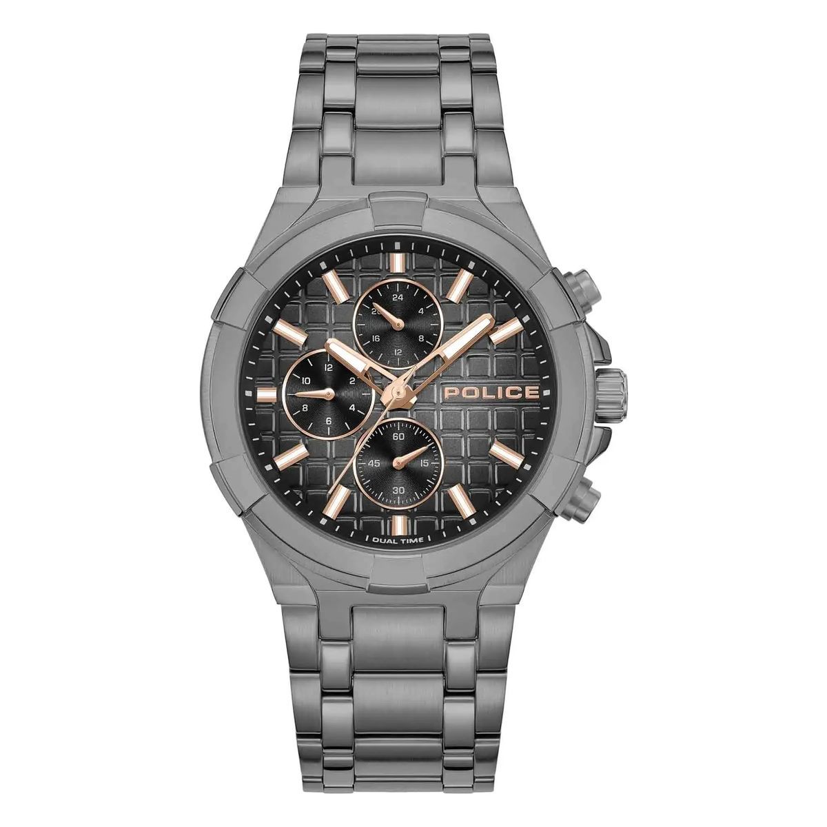 Herren Gunmetal Grey Multifunktionsuhr