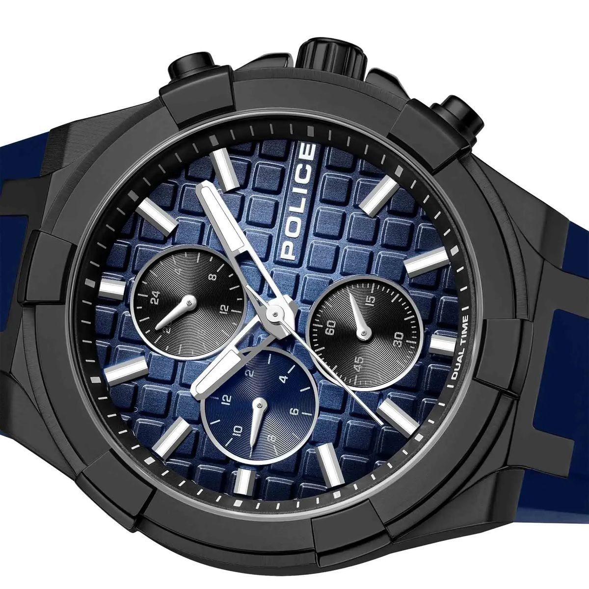 Urban Chronograph Uhr mit blauem Zifferblatt