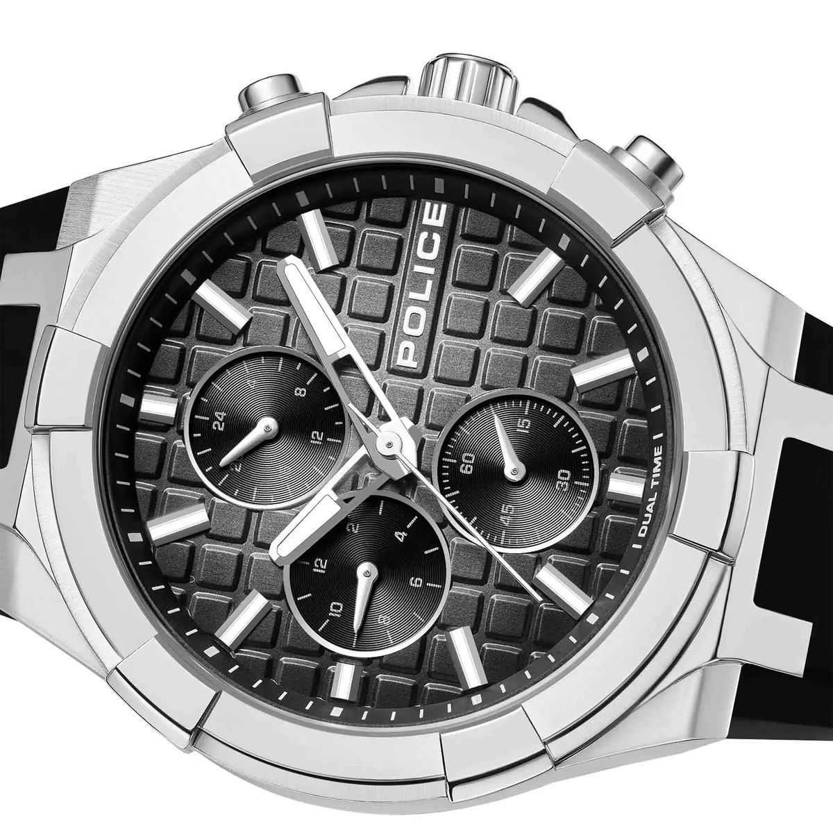 Chronographen-Uhr mit Dualzeit-Funktion