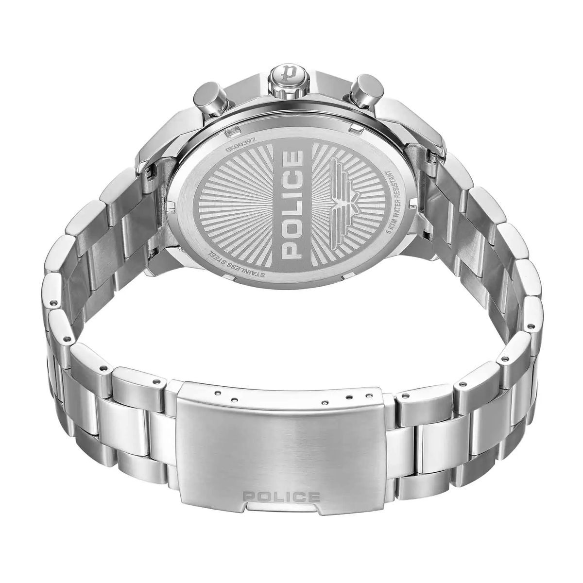 Herrenuhr mit blauem Zifferblatt und Edelstahl