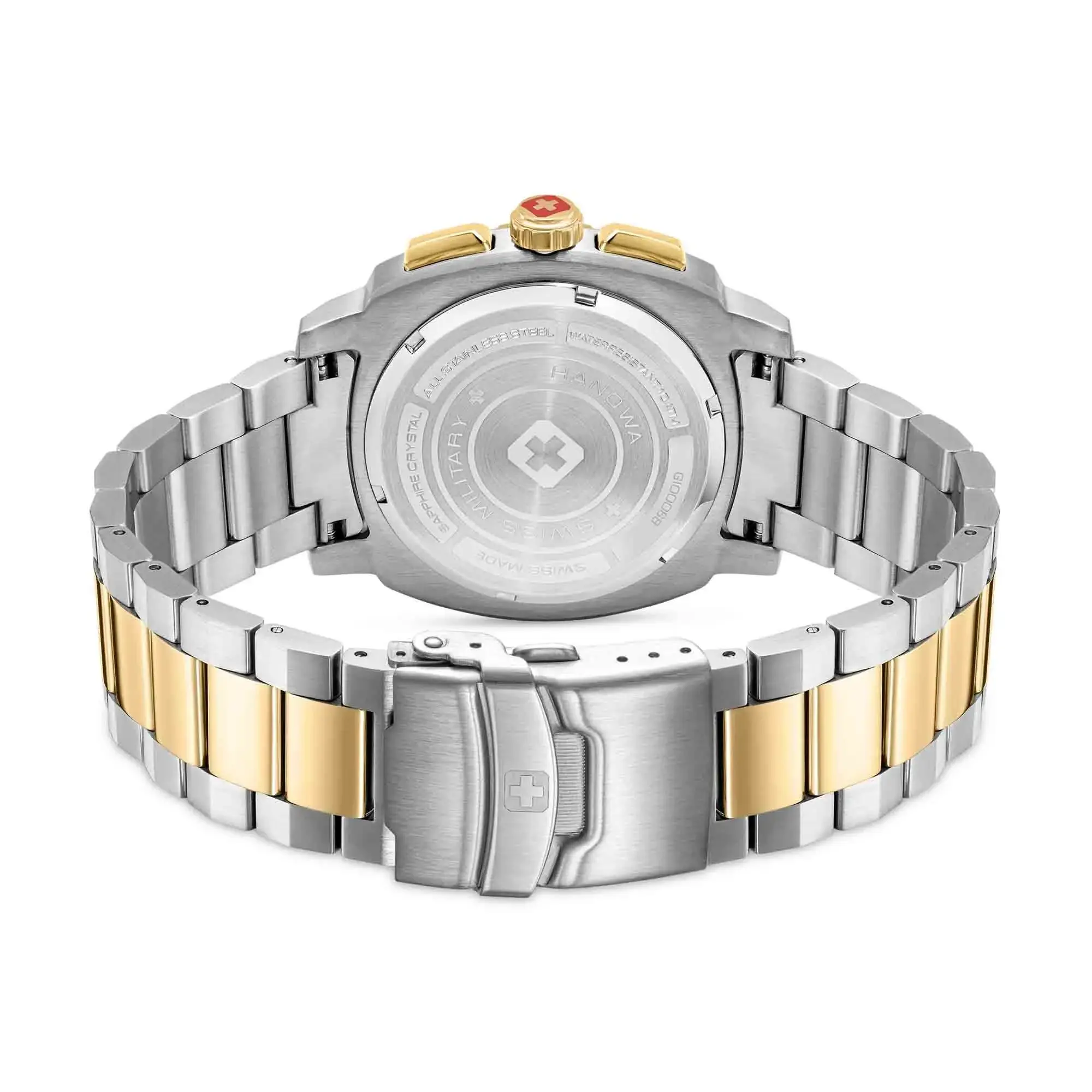 Grüne Schweizer Militär Chronographen Uhr