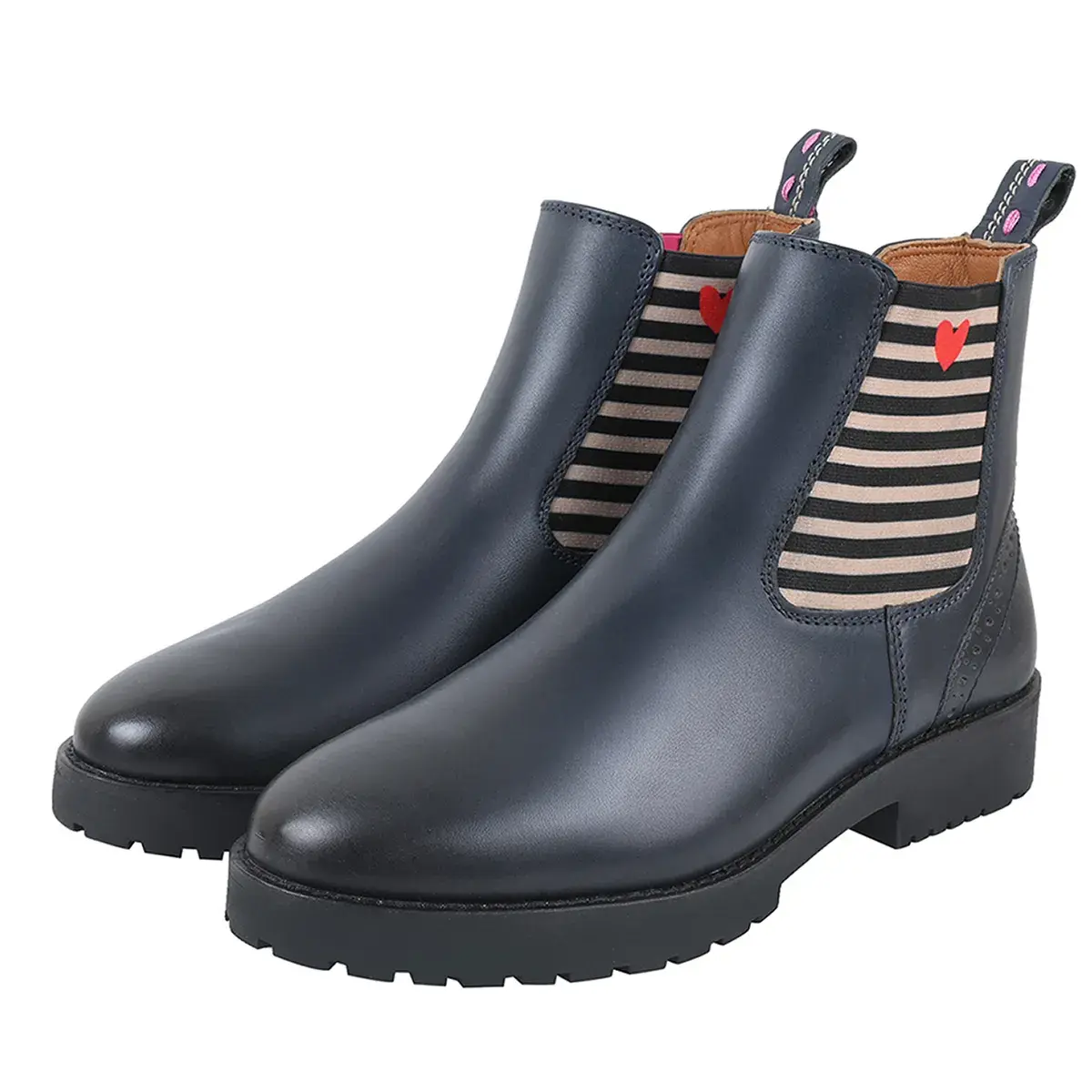 Chelsea Leder-Stiefeletten für Damen
