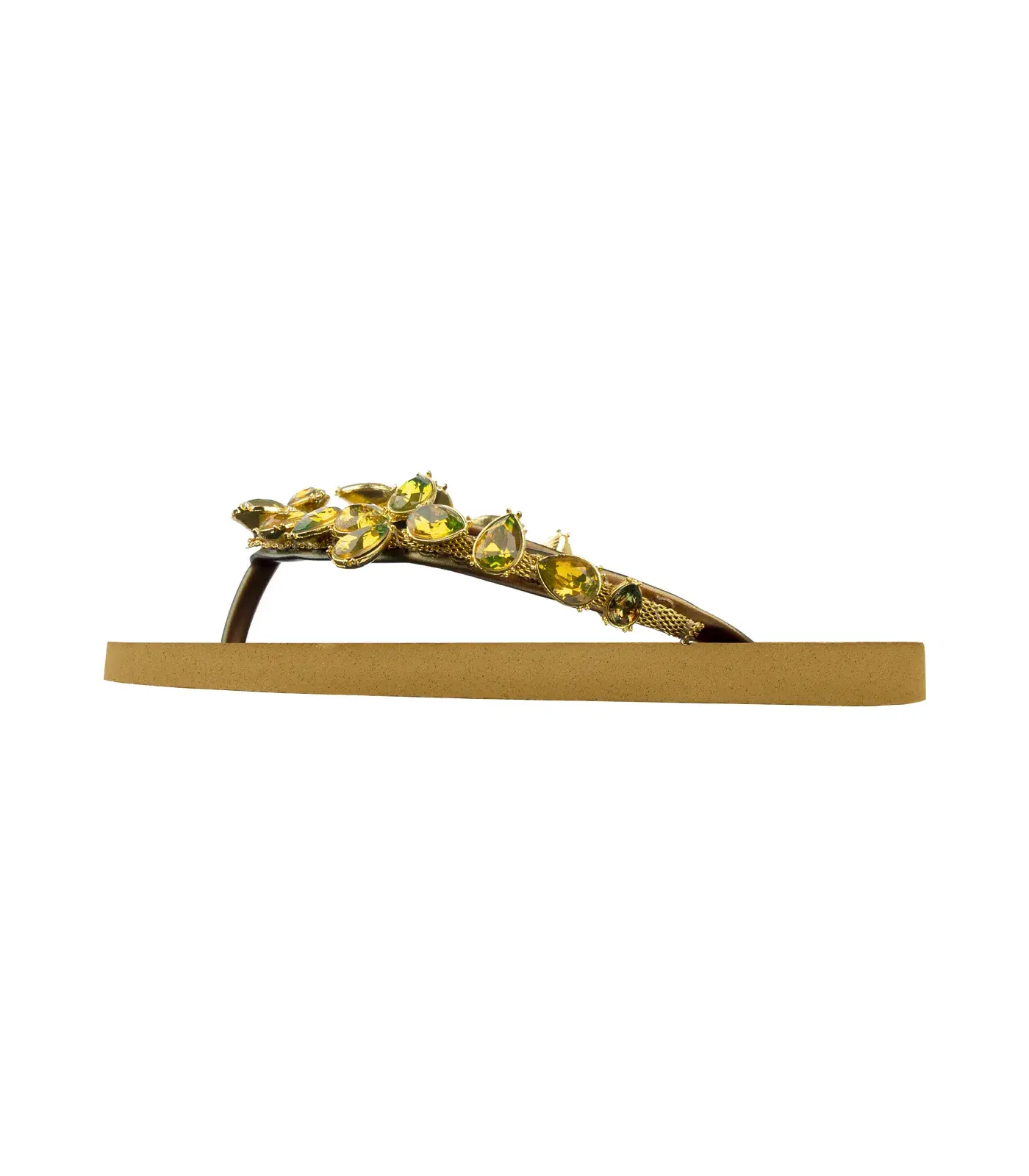Zehenstegsandalen mit Schmucksteinen