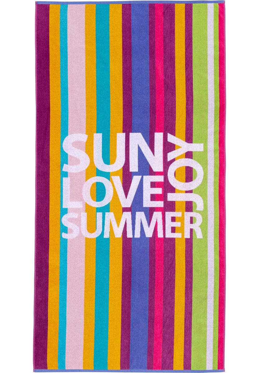 GALERIA home Strandlaken "Summer", mehrfarbig, 90X180 CM